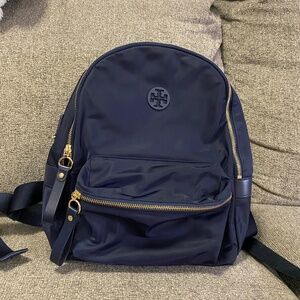 Tory Burch Tilda Nylon Backpack- Navy
